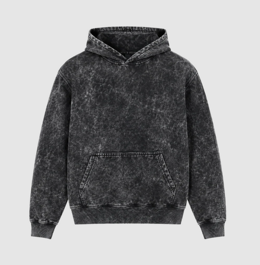 Sudadera Boxy Premium 420g Acid Wash
